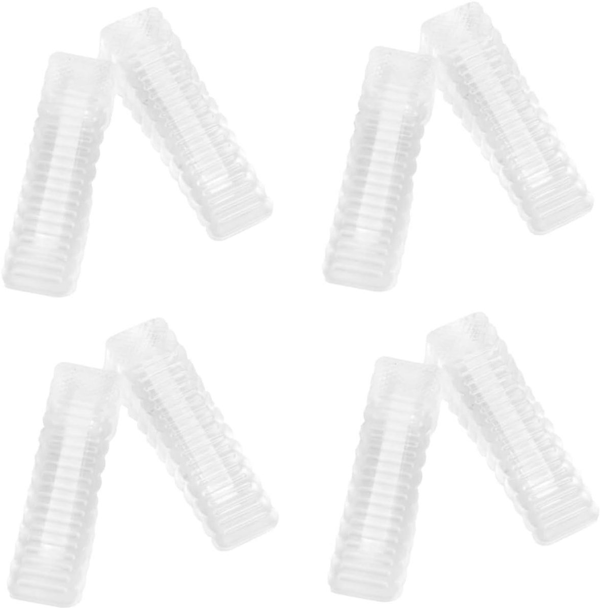 Siliconen Deurstopper - Deurvastzetter Rubber - Kinderen Beschermen - Antislip Ontwerp - 6 Inch - Transparant