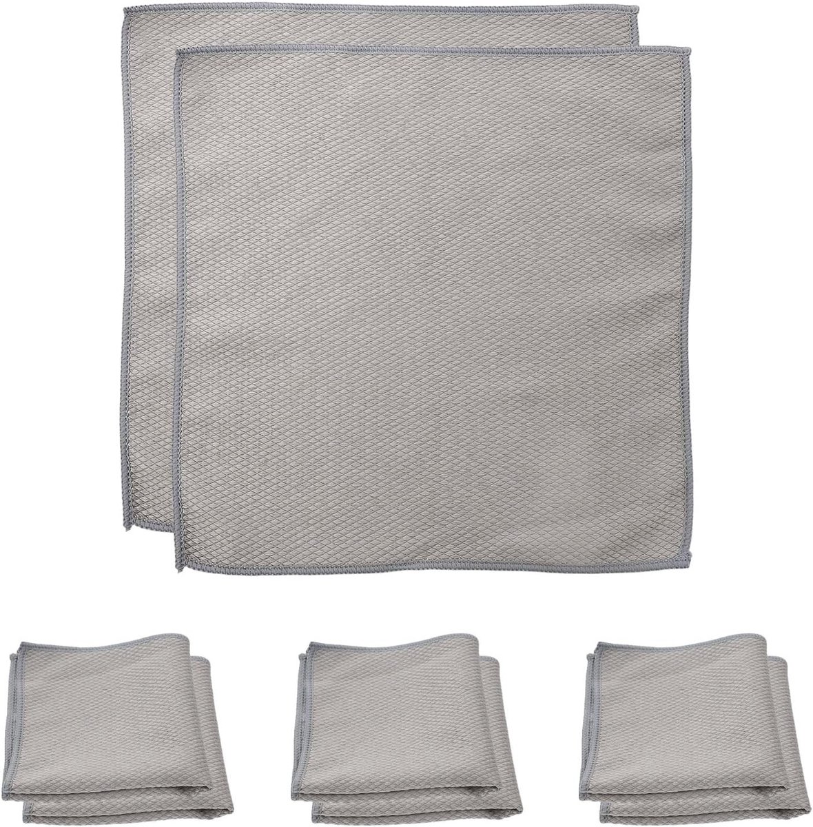 Microvezel handdoeken - Set van 8 herbruikbare 30x30 cm doeken voor ramen, keuken en glasreiniging, ideaal voor huis en auto, willekeurige kleuren