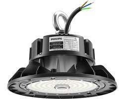 HOFTRONIC - Triton LED High Bay - 100W 17 500lm (175lm/W) - Driver Philips - LED Samsung - Lumière blanche lumière du jour 6500K - Etanchéité IP65 - Intensité variable - Éclairage d'entrepôt