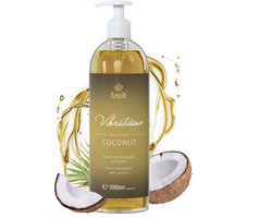 Vibratissimo Coconut 1000 ml massageolie - Natuurlijke ontspanning met kokosgeur - Huidverzorging, Wellness, Exotische geur