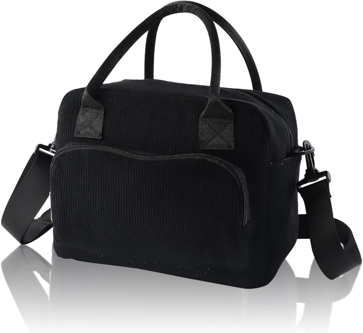 SnelShoppen - Koeltas Klein 15 Liter - Lunchtas voor Mannen en Vrouwen - Corduroy met 4 Buitenzakken - Grote Capaciteit - Verstelbare Schouderband - P