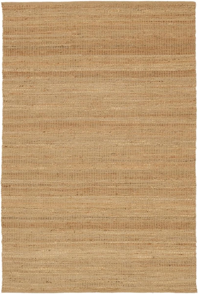 SnelShoppen - Jute Jalusi Rug Beige 200x300 Handgeweven Modern Vloerkleed voor Woonkamer, Slaapkamer, Keuken, Tuin en Feest