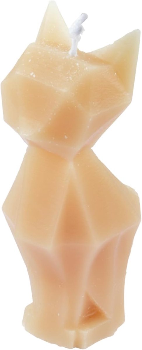 Kaars in de vorm van kat, 7 x 6 x 13 cm, arty griesmeel