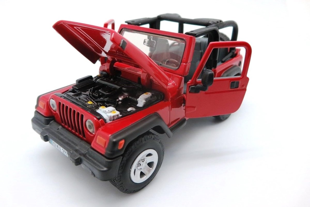 siku 4870, Jeep Wrangler Off-Road Vehicle, 1:32, Metal/Plastic, Red