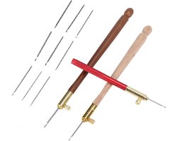 Naald Tambour, Haaknaald Latch Kralen Naald Haak Luneville Embro Breien DIY Naaigereedschap Ok Borduurwerk Kit Punch voor Borduren Kralen