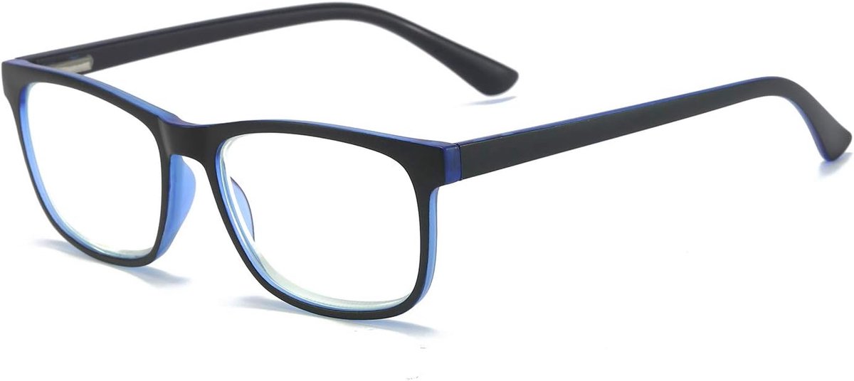 Mode blauw lichtfilter leesbril veerscharnier computerbril vierkant HD anti-blauw licht bril heren en dames