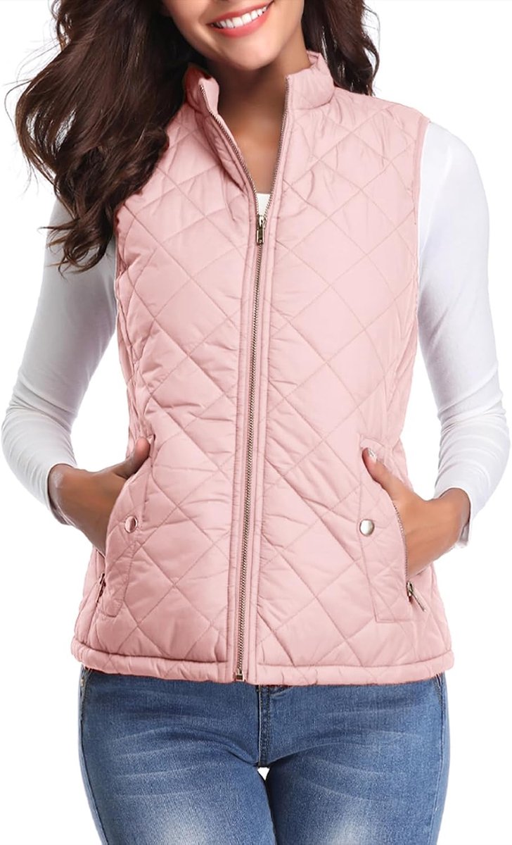 fuinloth Damesvest, Herfst Lichte Bontvest Wester Korte Jas Vest Gilet