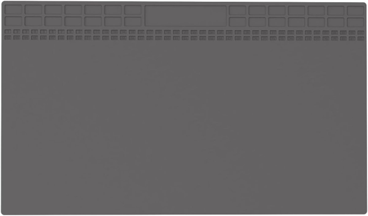 Soldeermat, siliconen, antistatisch, extra groot, soldeermat, siliconen, robuust, hittebestendig, reparatiemat, werkmat, siliconen mat, ideaal voor een groot aantal elektronische reparaties (60 x 35