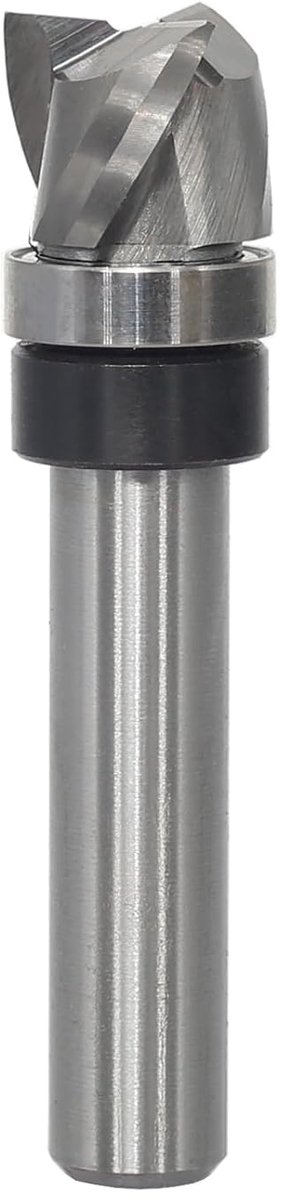 Spiraal-kantenfrees, 8 mm schacht, up cut spiraalfrees voor bovenfrees, 12 mm snijdiameter, 10 mm snijlengte, spiraalgroef, kogellagers, houtfrees voor het snijden van hout