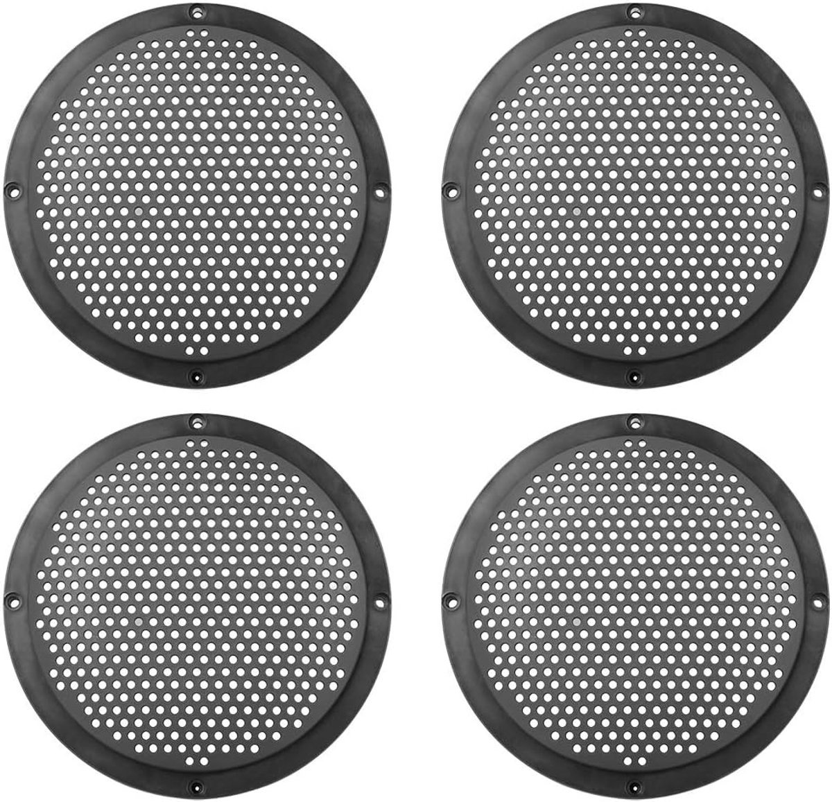 AUTOHAUX Luidsprekerrooster 6 inch auto luidspreker rooster grill 165x16mm (D*T), 4 stuks