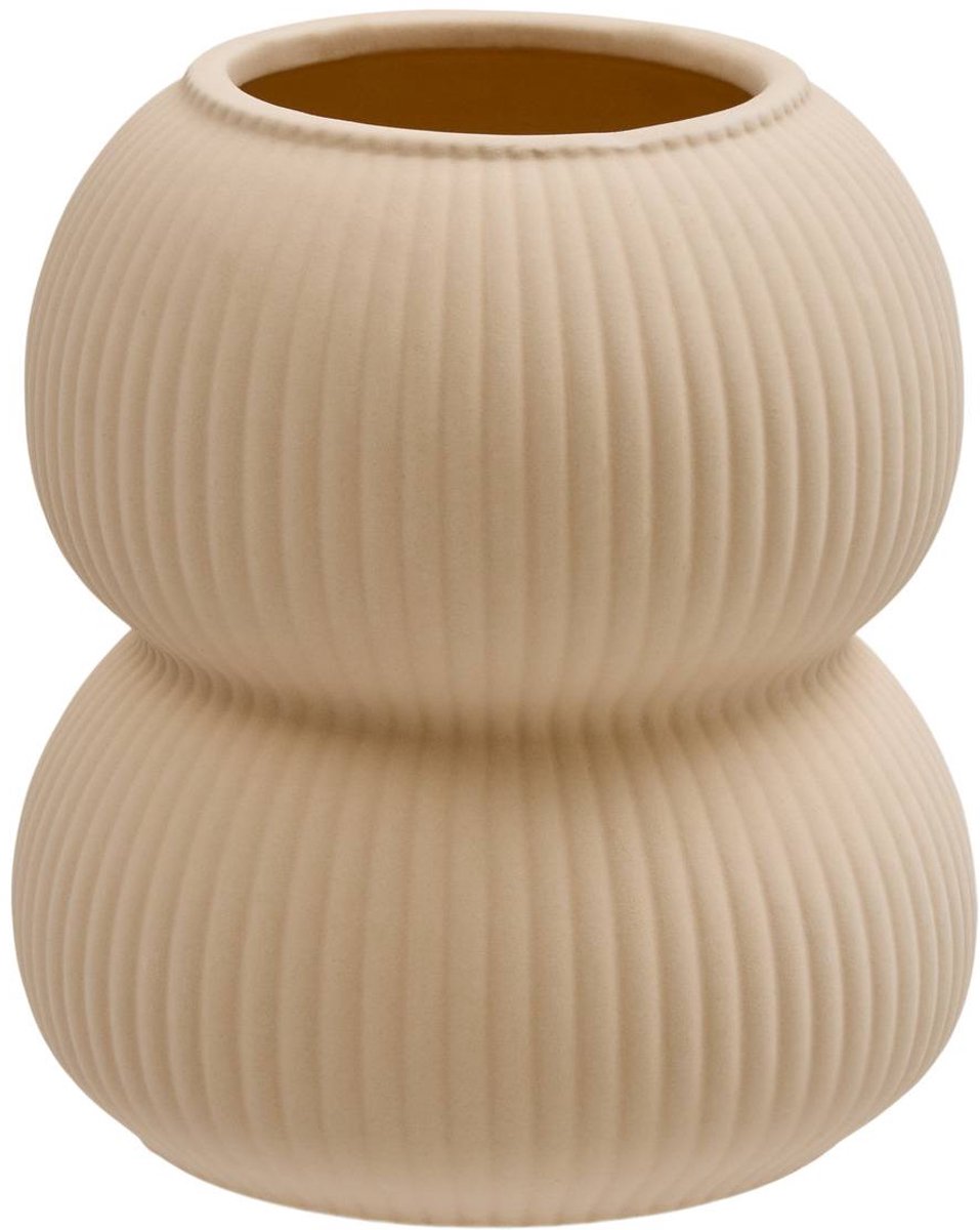 Vase Lucia H.16cm beige