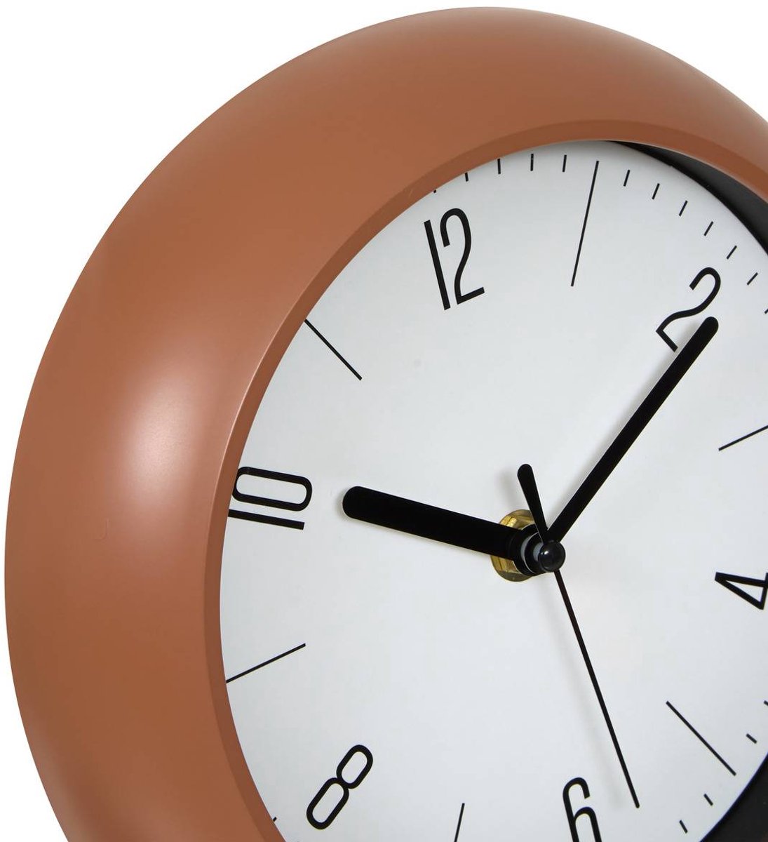 Minimalistische wandklok met gewelfde glazen wijzerplaat RONAN