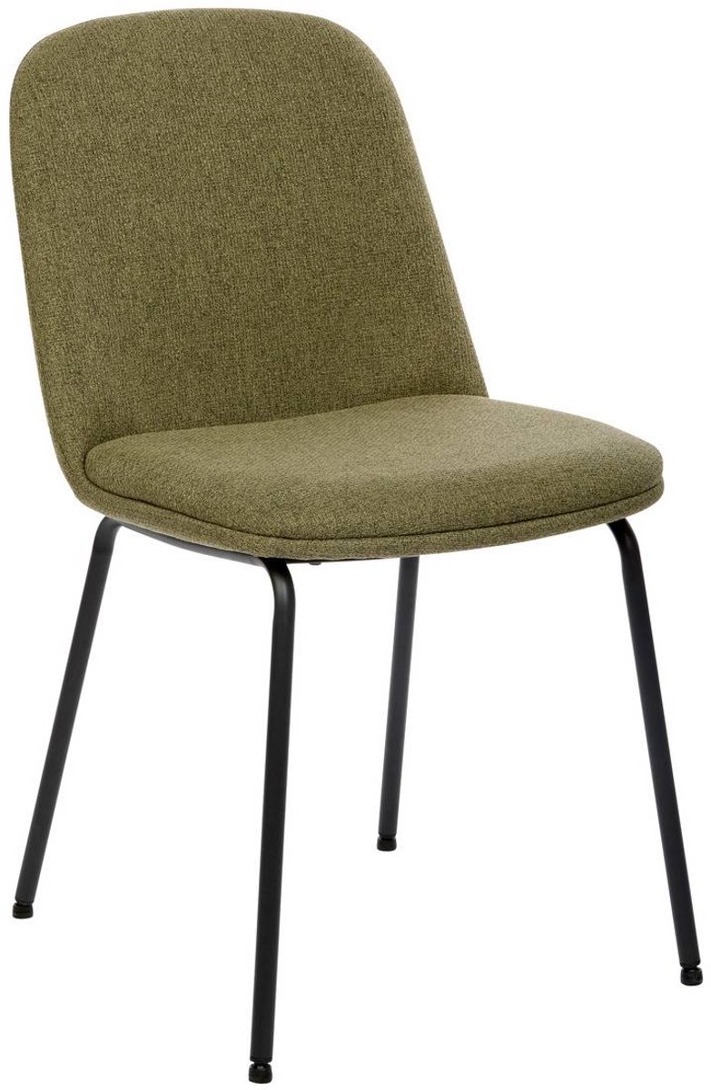 Moderne stoel van stof met stalen onderstel NEORA