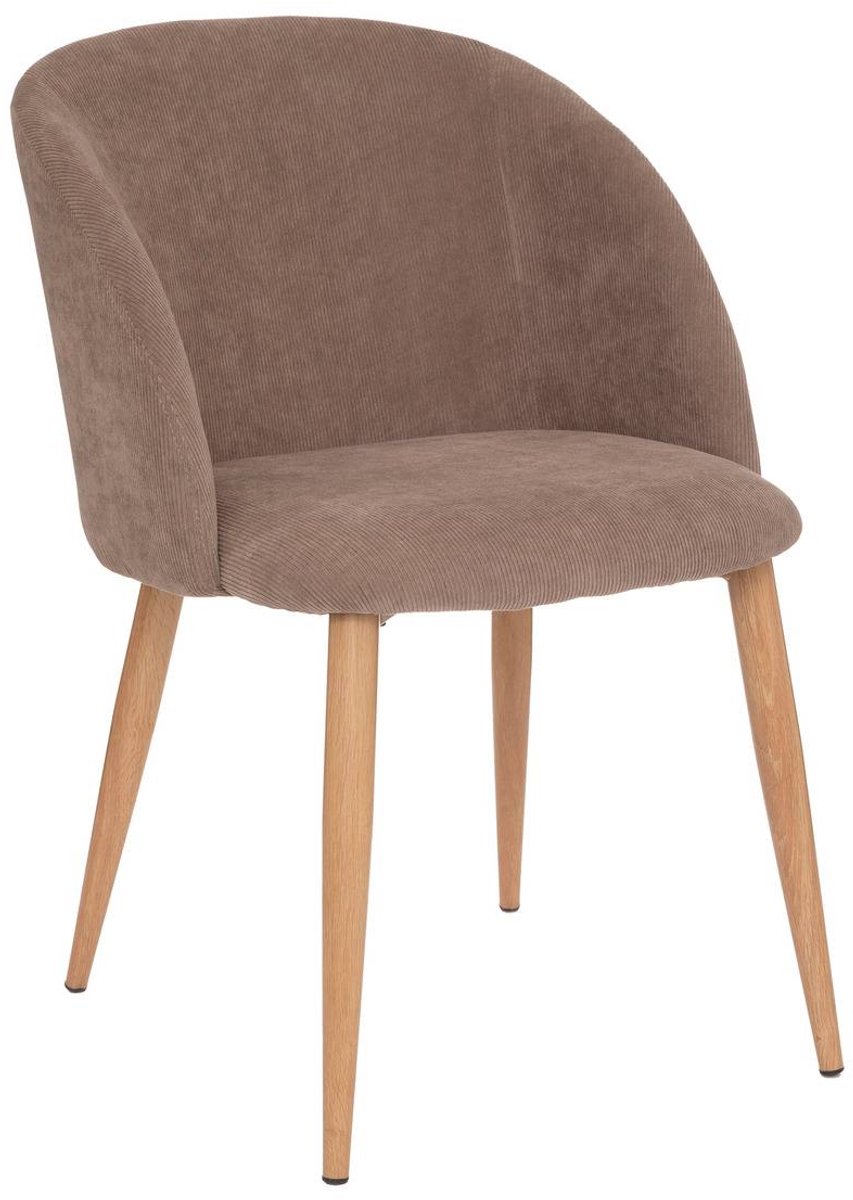 Atmosphera Créateur d'intérieur® Fauteuil van ribfluweel CELESTE Taupe