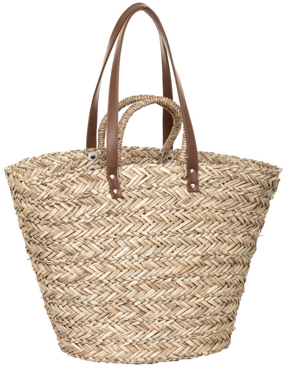 Rieten Winkelmand "4 Handvatten" 36cm Naturel