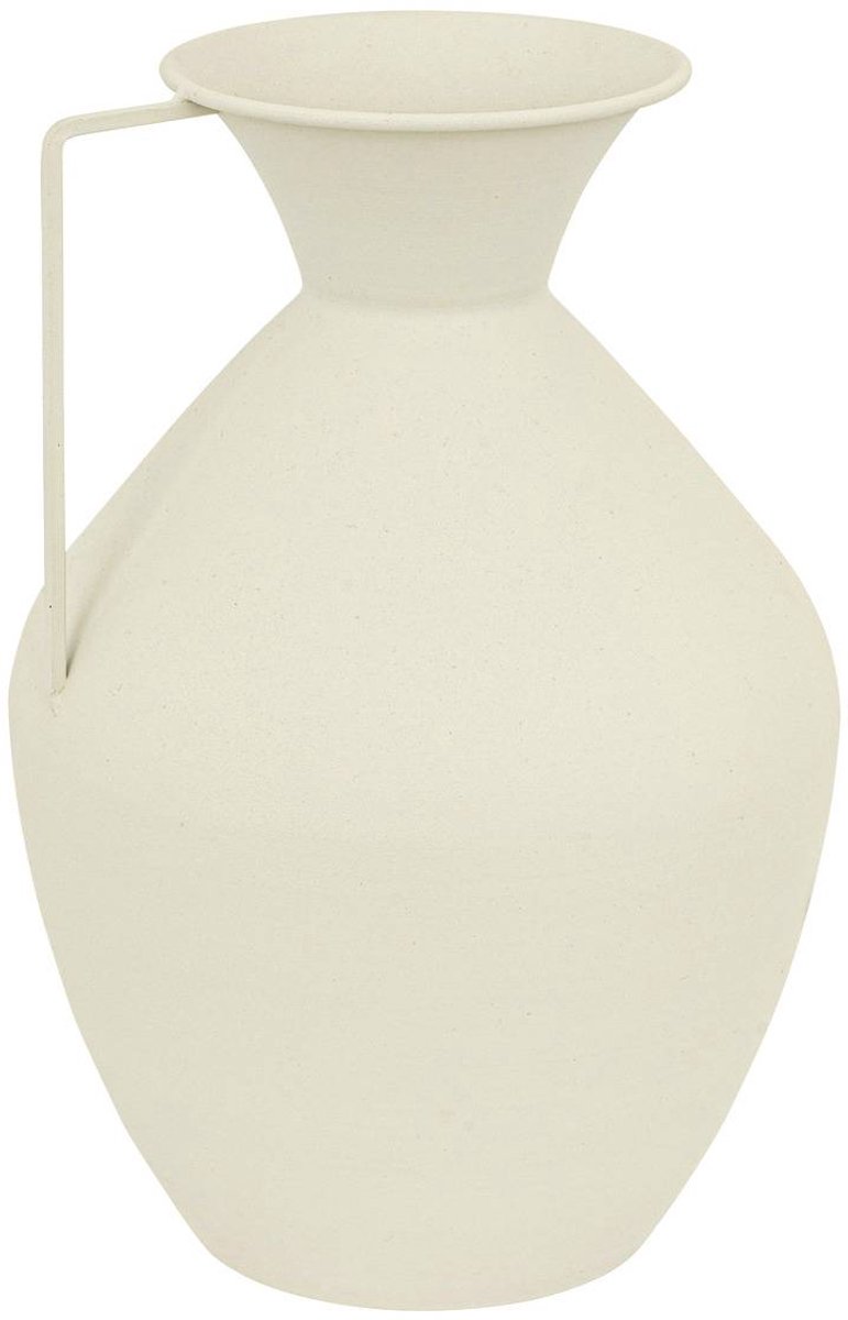 Atmosphera Créateur d'intérieur® Metalen vaas H36 cm SYLVAIN Blanc
