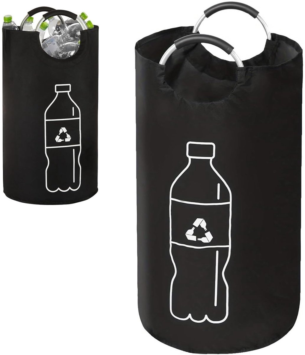 SnelShoppen - Vouwbare Wasmand met Zacht Handvat, Flessenopvangbak 90 Liter, Duurzaam 600D Oxford Stof, Ideaal voor Kledingopslag, Feest, Camping, Tui