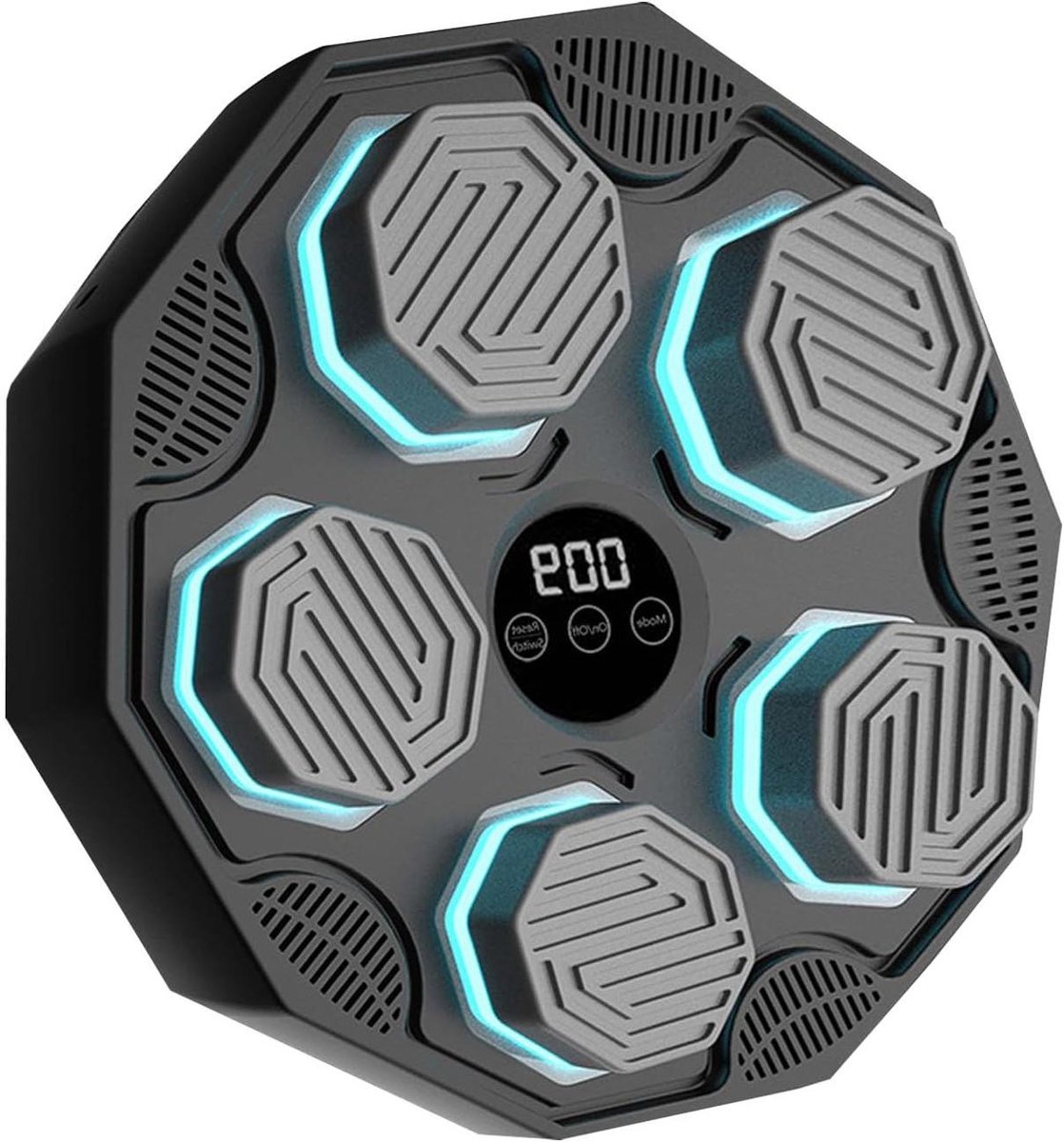Muziek Boksmachine - Trainer Oefenapparaat - Fitness Thuis - Met LED-verlichting - 40 cm breed - Enkele Attribuut