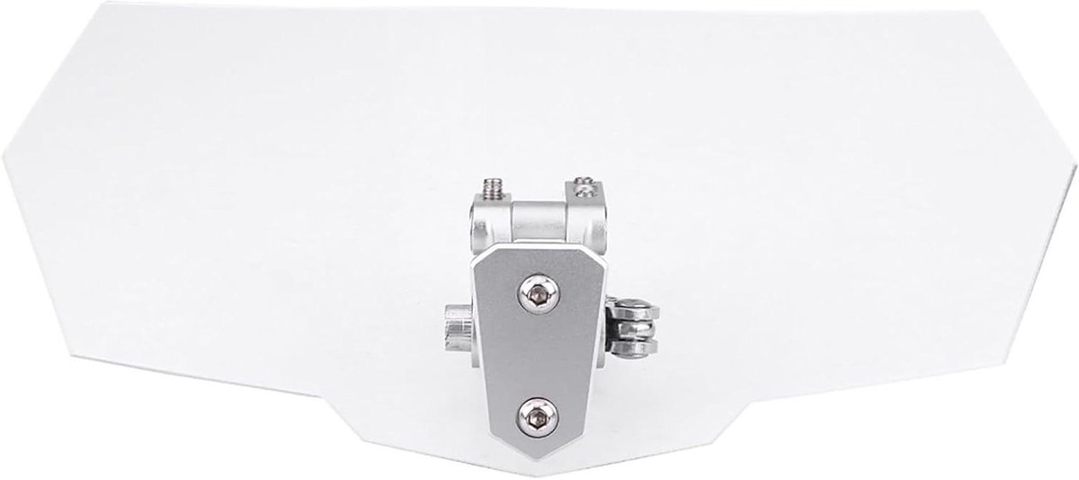 Motorfiets Verstelbare Windscherm - Voorruit Deflector - Motorrijden Bescherming - Eenvoudig te Installeren - 270 x 122 mm - Transparant