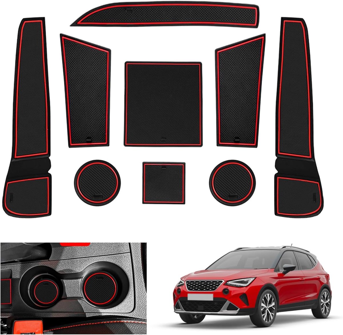 Rubbermatten voor Seat Arona/Ibiza 6F - Non-slip - Bescherming voor interieur - Eenvoudige installatie - ShopVlot