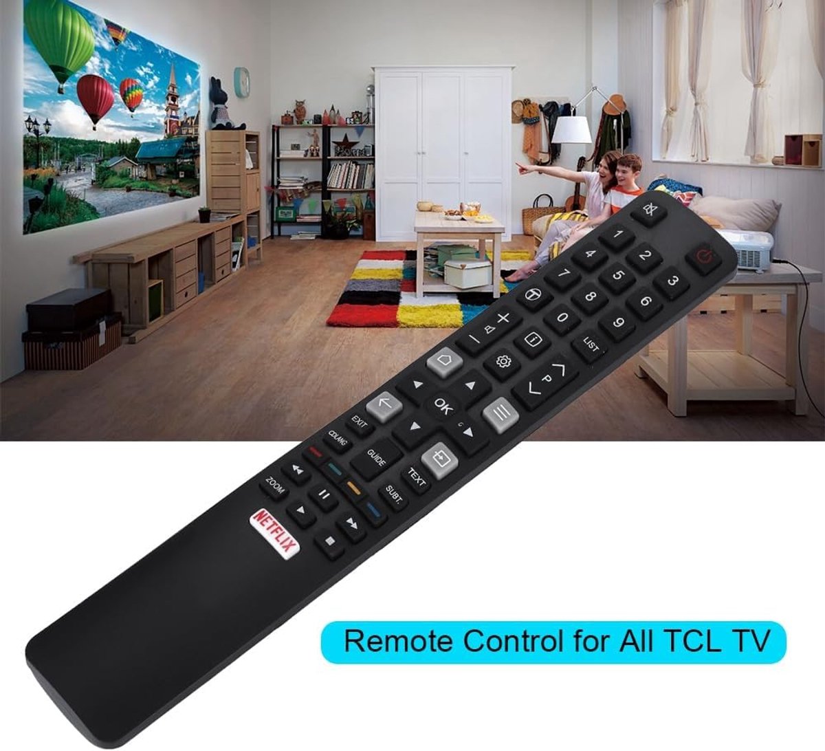 Afstandsbediening voor TCL TV - Accuratesignaaloverdracht - >8m bereik - Directe respons - ShopVlot