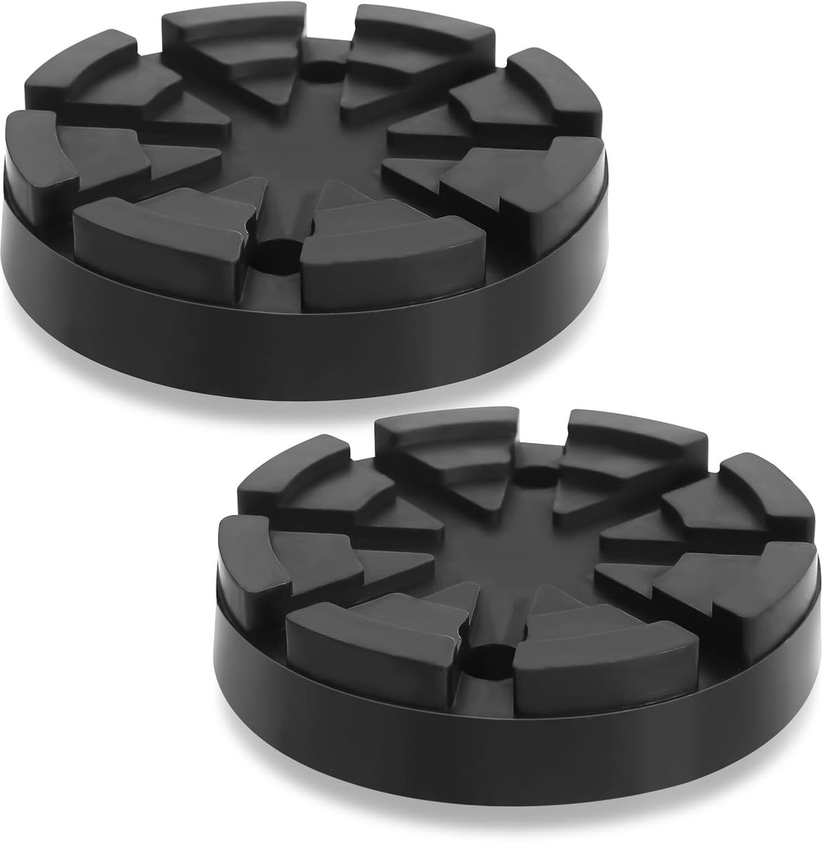 SnelShoppen - 2 Stuks Universele Rubber Pads voor Autokrik - 125mm Hoogwaardige Rubber Onderleggers - Duurzaam en Beschermend voor Chassis - Stabiele