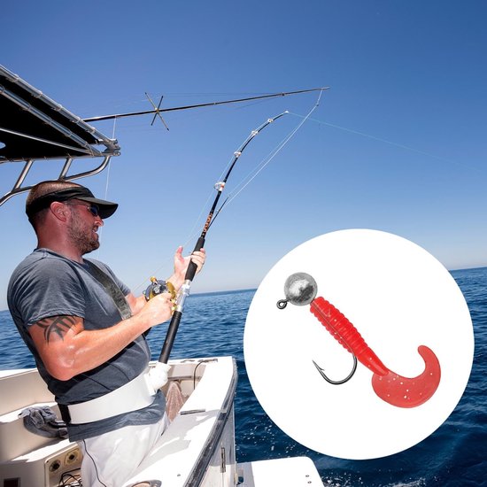 SnelShoppen - Lead Head Jig Haak Kit (25st), 7g/10g/12g/14g/17g, Sharp Jig Heads, Duurzaam en Corrosiebestendig, Voor Zoetwater en Zoutwater, Inclusie — afbeelding 4