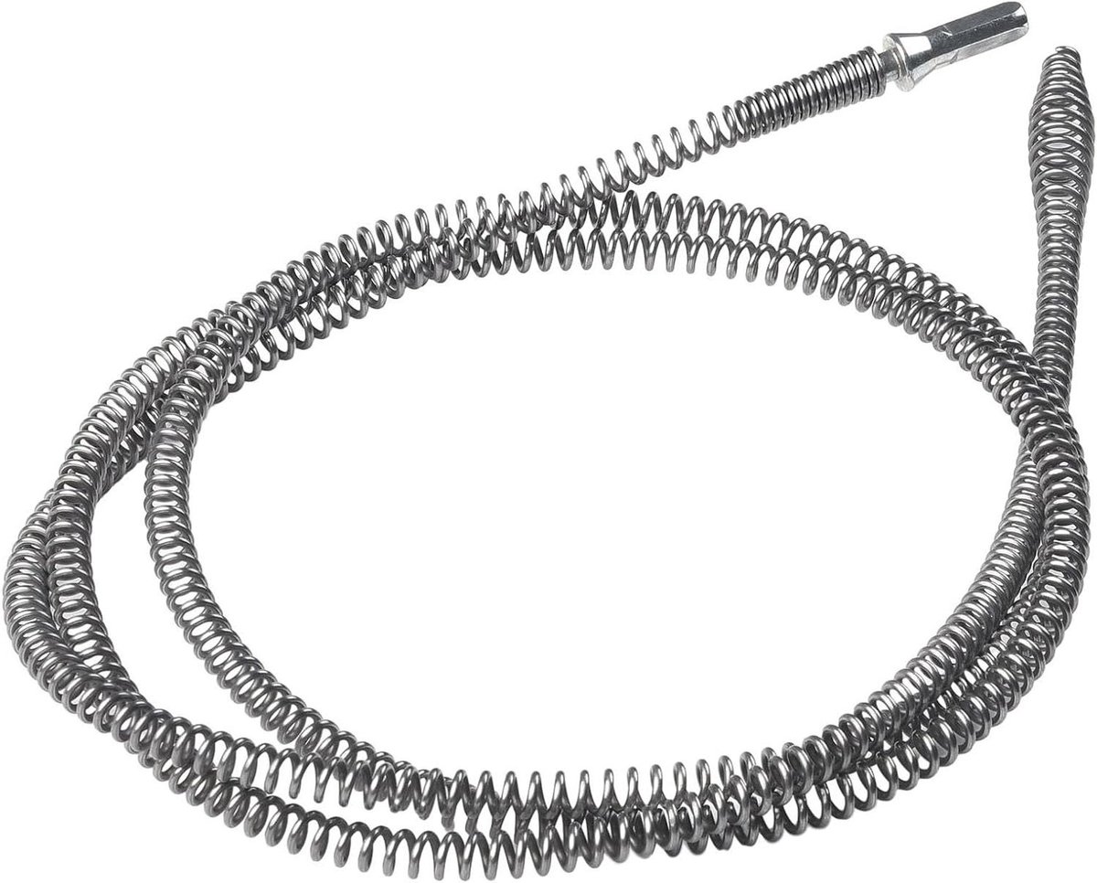 Pijpbaggergereedschap Set - Afvoer Ontstopper - Verstopte Leidingen Verhelpen - Met Boor Connector - 1M 2M - C