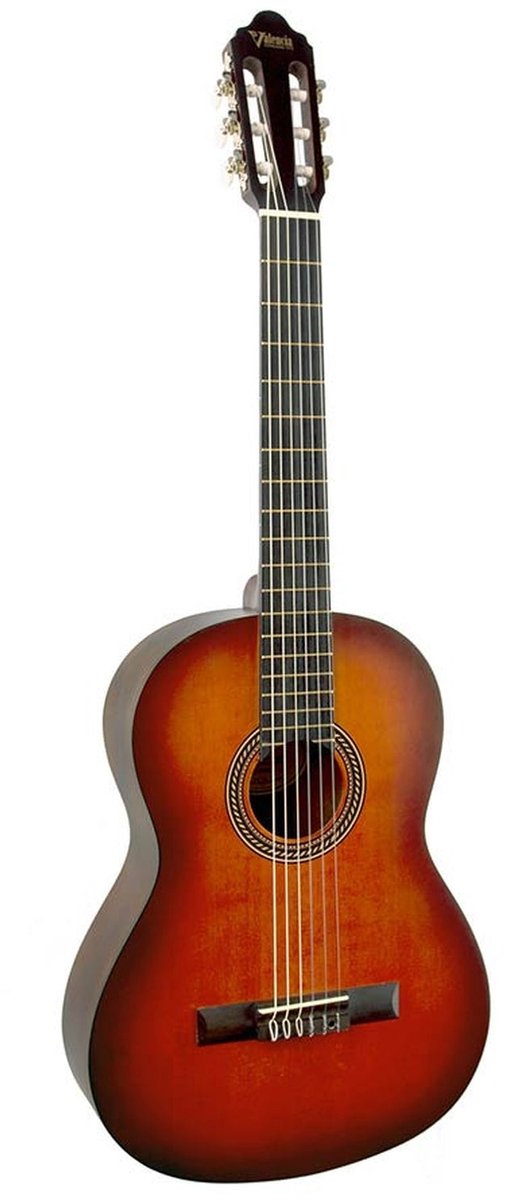 Valencia VC204CSB Klassieke Gitaar 4/4 Brown Sunburst Satin