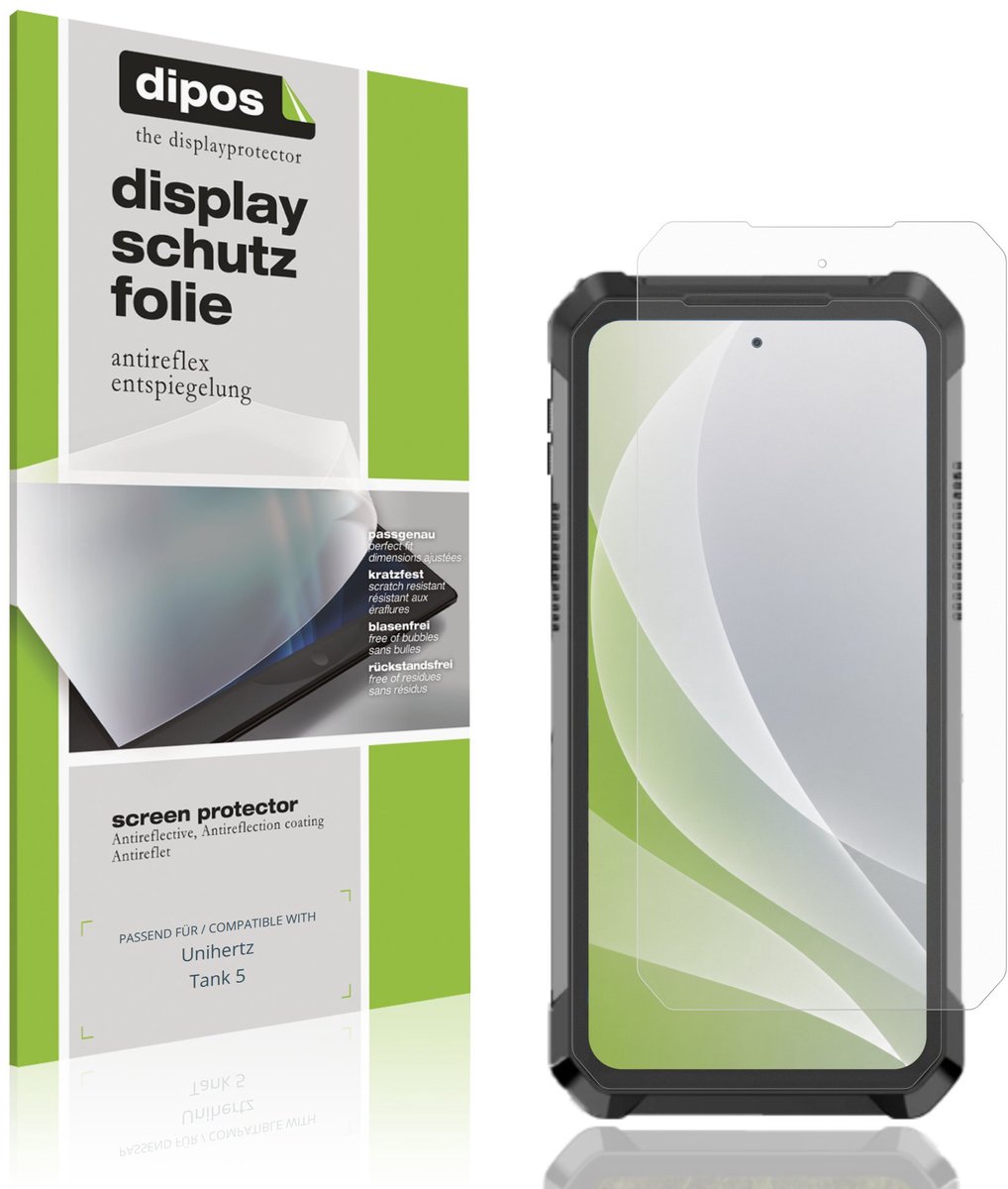 dipos – 4x Matte Beschermfolie geschikt voor Unihertz Tank 5 | Krasbestendige & antireflecterende Screenprotector Ultra-Thin