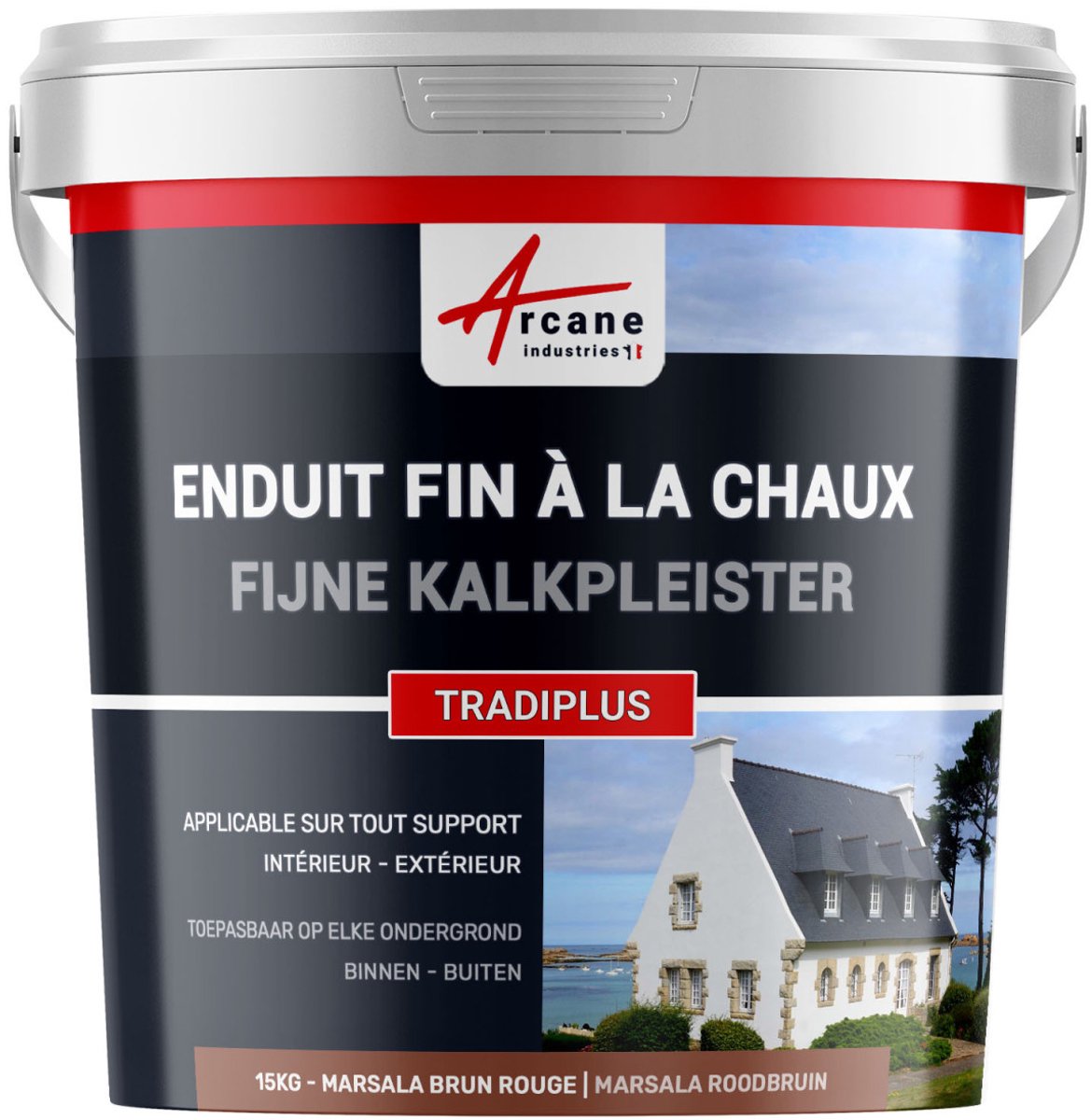 Fijne kalkpleister voor binnen- en buitendecoratie - TRADIPLUS