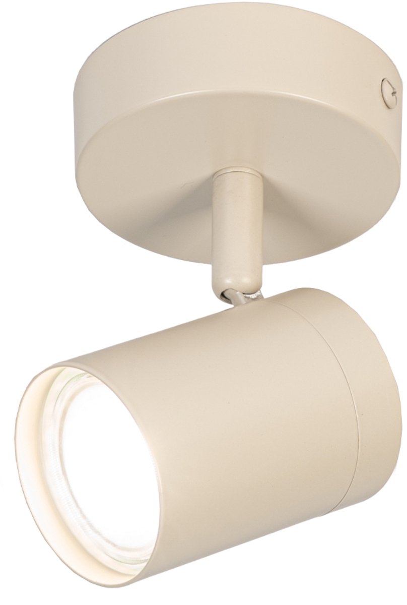 Lumidora Opbouwspot 75330 - FLORENCE - GU10 - Beige - Zand - Metaal - ⌀ 10 cm