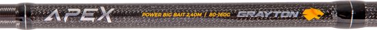 Grayton Apex Power Big Bait Baitcaster Combo 2.40m (80-160g) - Roofvis set van Grayton — afbeelding 4