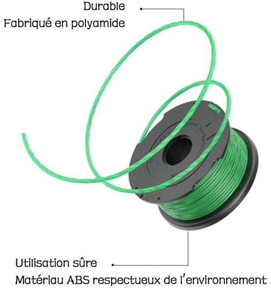 Verpakking van 6 groene lijnspoelen geschikt voor Black & Decker GL7033 GL8033 GL9035 A6482 bosmaaier — afbeelding 5