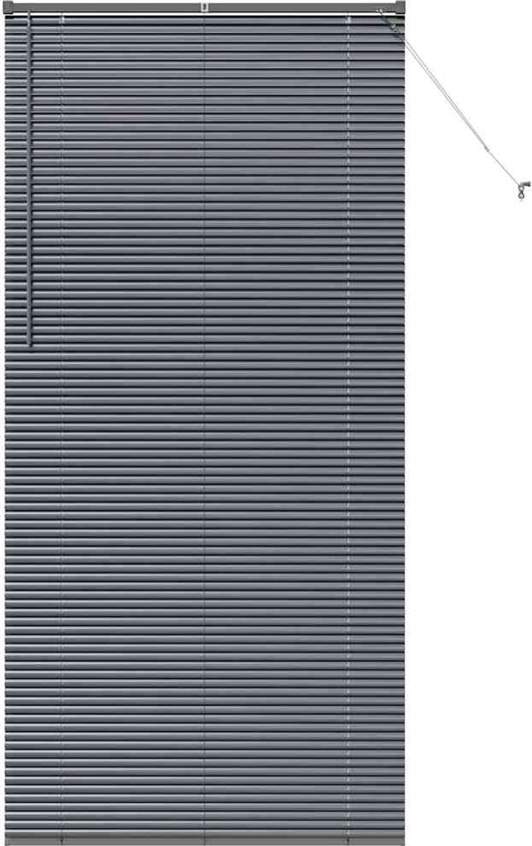vidaXL - Venetiaanse - Jaloezieën - Donkergrijs - 220 - x - 100 - cm - Aluminium