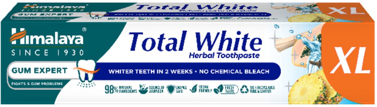 Himalaya Herbals - Gum Expert XL Tandpasta Total White - 3 x 100 ml - Voordeelverpakking