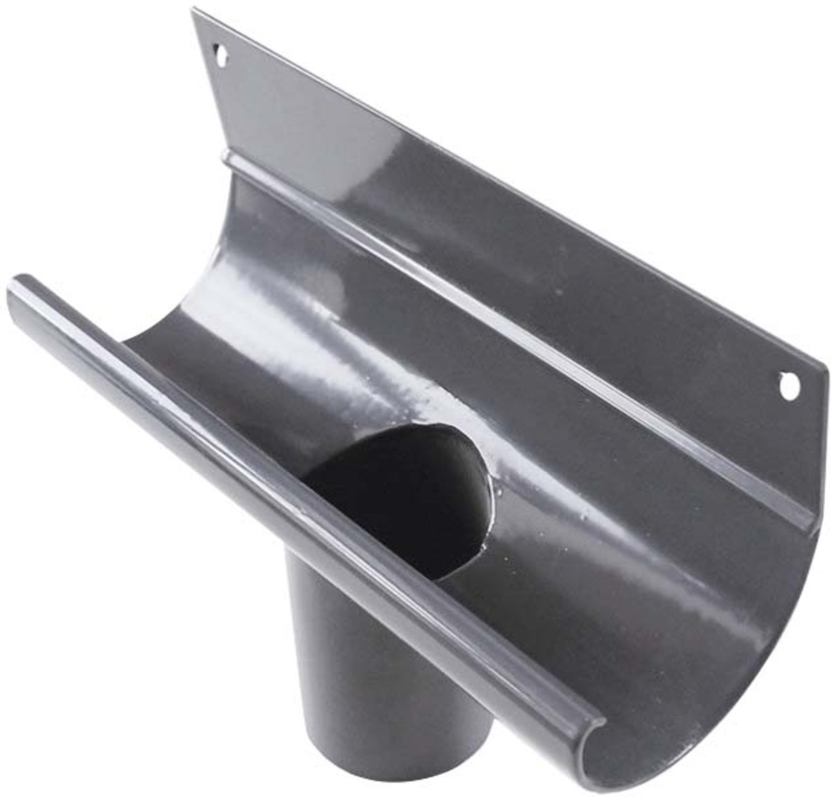 Renoplast® R50 aluminium ophangbeugel dakgoten | DN 40mm Grijs | Dakgoten Regengoot Dakafvoer Randprofielen van plaatstaal | Tuinhuisje Carport Terras Balkon plug-in kanaal | goot voor dak