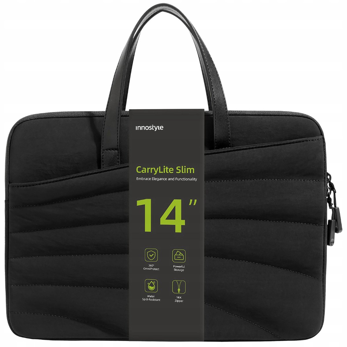 Innostyle Dames Laptoptas 13 14 Waterproof Carrylite Slim Zwart