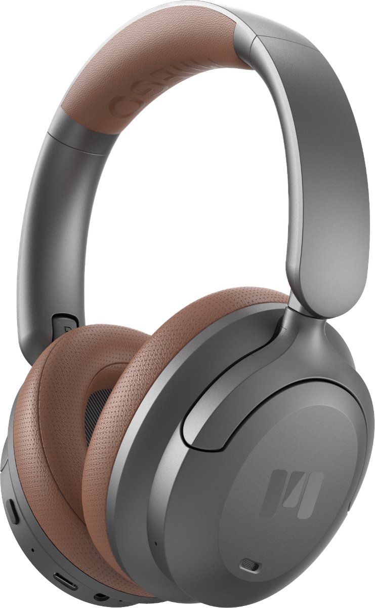 MIIEGO – MOOVE 55 – ANC - Titanium - over ear - koptelefoon - sport koptelefoon - fitness - ontspanning – sport – reizen – werk - thuis
