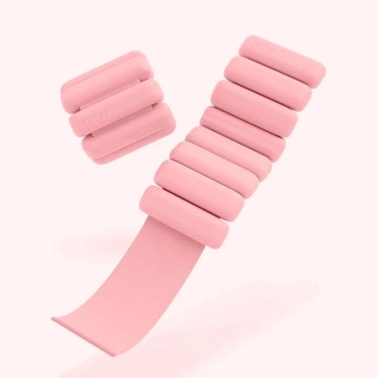 Bala Bangles – Enkel- en polsgewichten 0,45 kg (1 lb) – Blush roze – Voor fitness, yoga & krachttraining