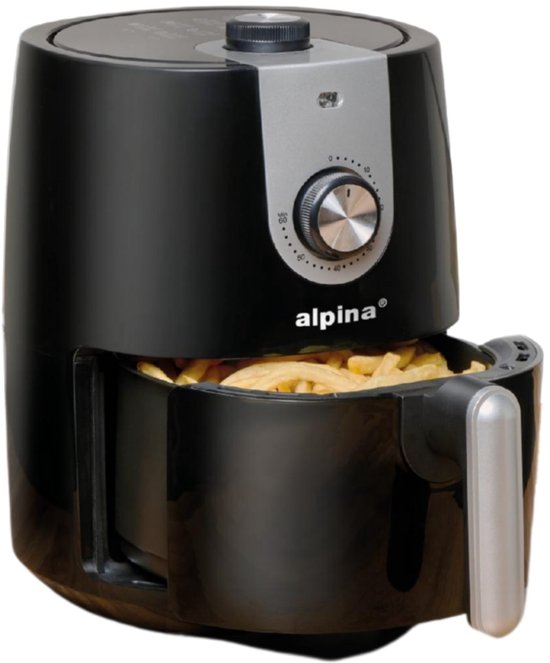 Alpina Airfryer 2L Heteluchtfriteuse 900W Zwart - alpina - €40,49