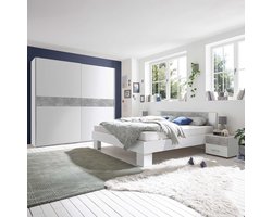 Emob - Nachtkastje - Wit - 200cm