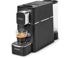 Espressomachine voor E.S.E. 44 mm, 0,85 l tank, zwart, korte en lange espresso