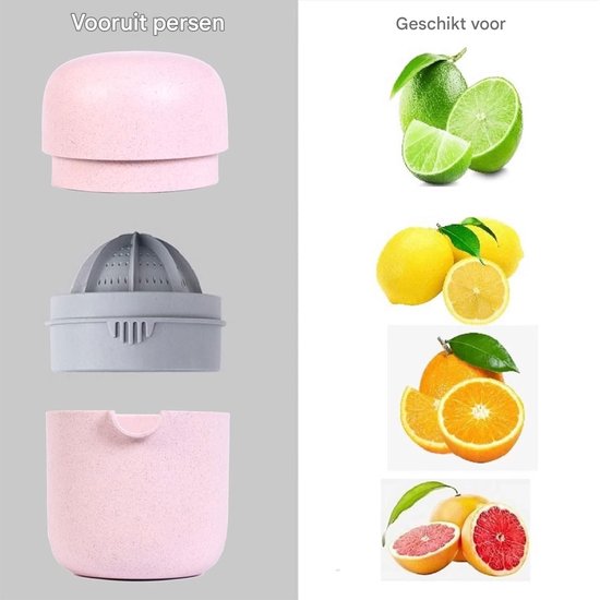 longziming -Handmatige Sapcentrifuge met Sapcontainer - Multifunctionele Fruitpers voor Citroen, Sinaasappel en Diverse Vruchten - Eenvoudig, Veilig en Compact van longziming — afbeelding 5