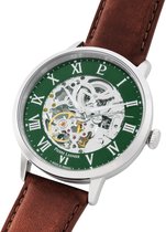 Pierre Lannier 323D174 - Horloge - Leer - Pastelbruin - 42 mm
