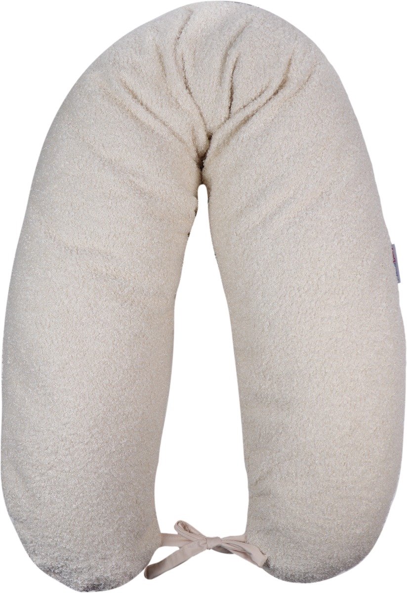 MamaLoes Teddy Boucle Naturel Voedingskussen
