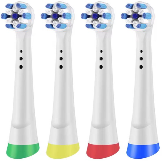 Opzetborstels passend op Oral-B iO - Wit – 4 stuks - Vervangende tandenborstelkoppen voor iO 3, 4, 5, 6, 7, 8, 9, 10 - Rond - Zacht