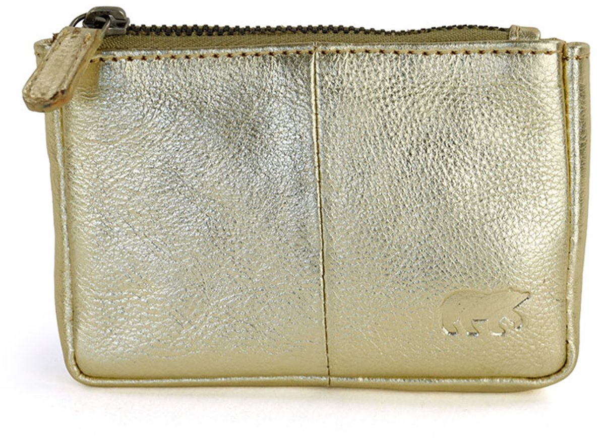 Bear Design Lyla Ritsportemonnee / Sleuteletui - Champagne