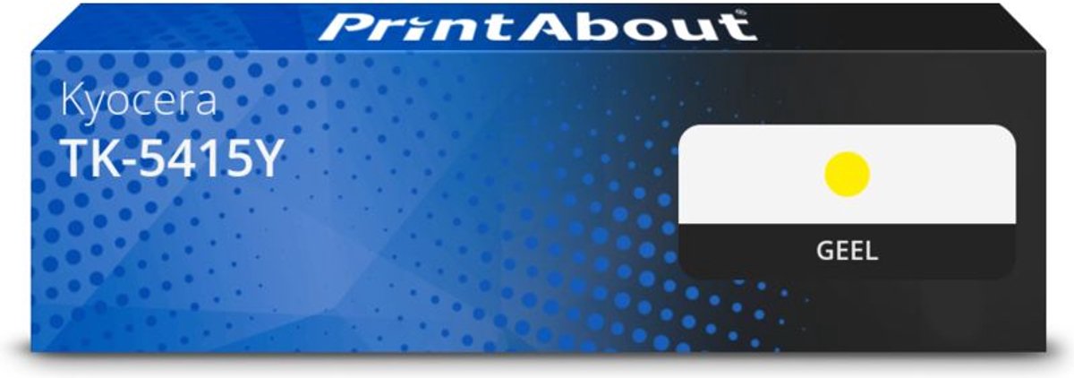 PrintAbout huismerk Toner TK-5415Y Geel geschikt voor Kyocera