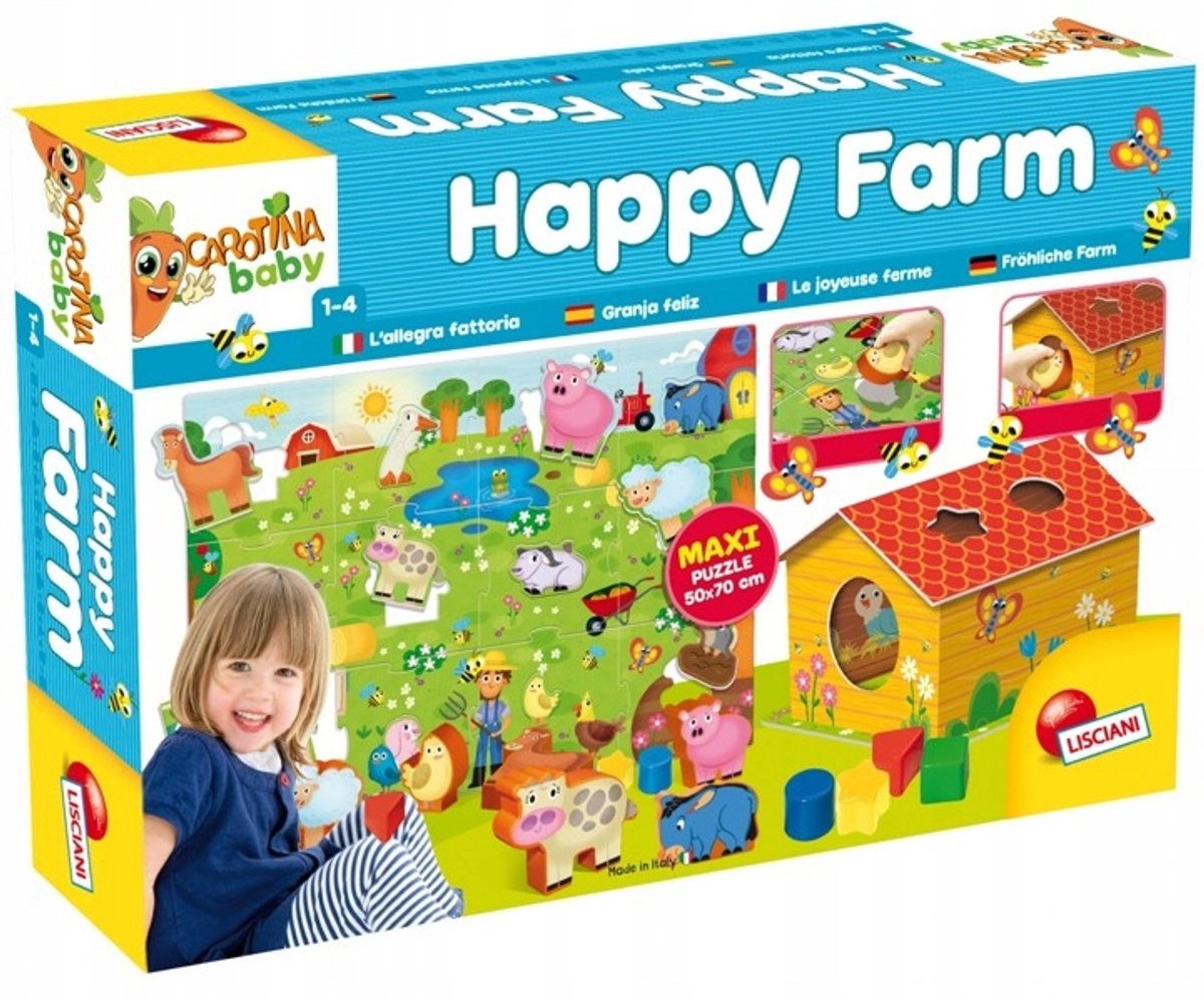 Karotka Baby Lisciani Szczęśliwa Farma 12-delige Puzzel